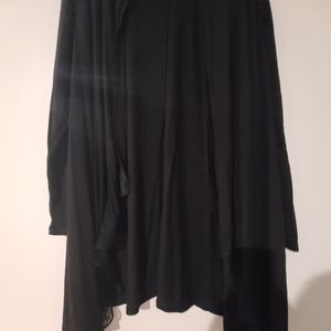 Lane Bryant Lace Edge Black Cardigan 14/16